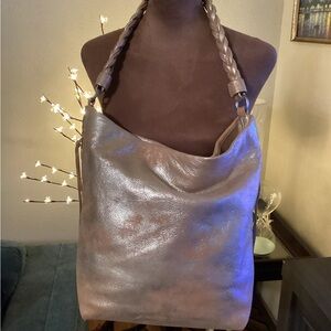 HOBO Metallic Shoulder Bag